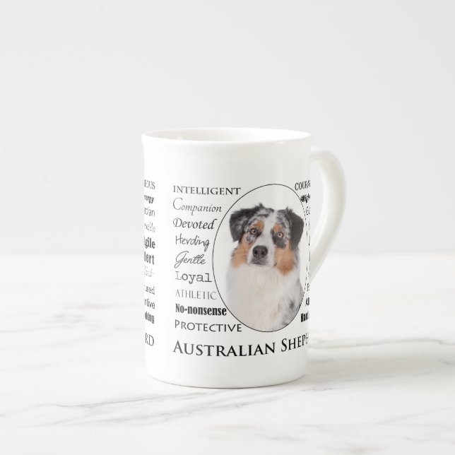 Caneca De Porcelana Aussie Trai Bone China Mug (Frente Esquerda)