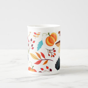 Caneca De Porcelana Autumn Bone China Mug