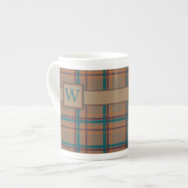 Caneca De Porcelana Autumn Chic Xadrez Specialty (Frente Esquerda)