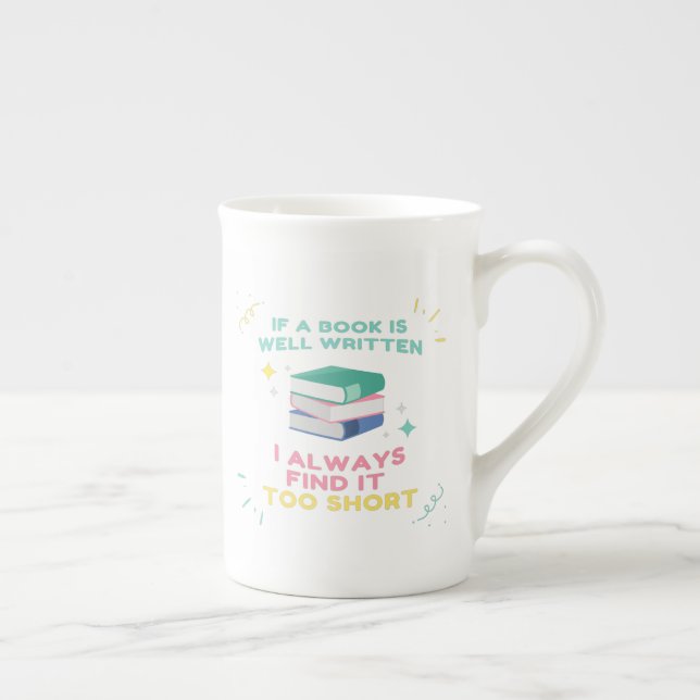 Caneca De Porcelana Avid Reader I - Citação de Jane Austen (Direita)