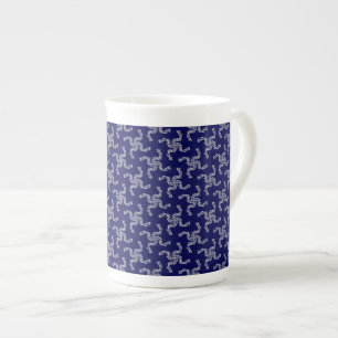 Caneca De Porcelana Azul de Natal, decoração de Natal, Natal