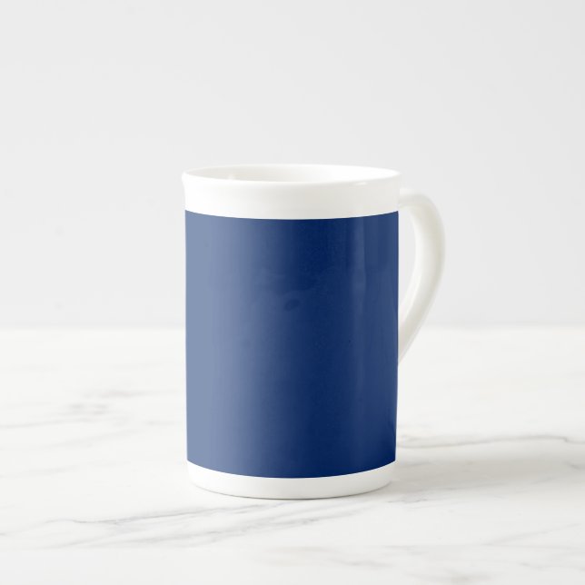 Caneca De Porcelana Azul Real Cor Sólida (Frente Esquerda)