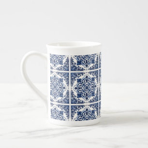 Caneca De Porcelana Azulejos do Mediterrâneo, Portugal, Azulejo, Majol