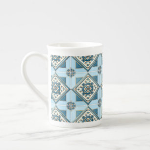 Caneca De Porcelana Azulejos do Mediterrâneo, Portugal, Azulejo, Majol