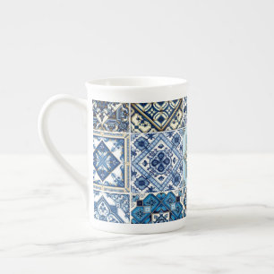 Caneca De Porcelana Azulejos do Mediterrâneo, Portugal, Azulejo, Majol