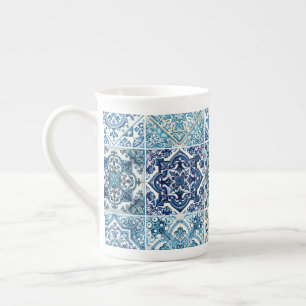 Caneca De Porcelana Azulejos do Mediterrâneo, Portugal, Azulejo, Majol
