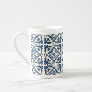 Caneca De Porcelana Azulejos do Mediterrâneo, Portugal, Azulejo, Majol
