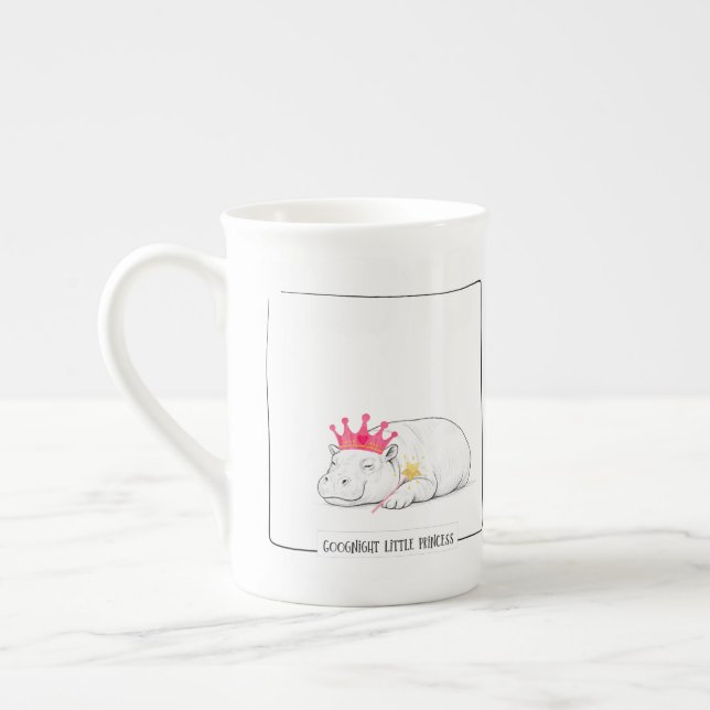 Caneca De Porcelana Baby Pygmy Hippo Princess Mug (Esquerda)