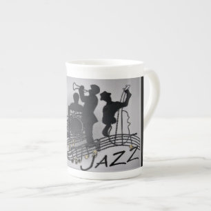 Caneca De Porcelana Banda Jazz