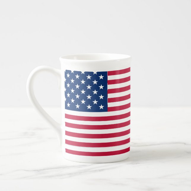 Caneca De Porcelana Bandeira americana Flag Pride Design- 76353 (Esquerda)