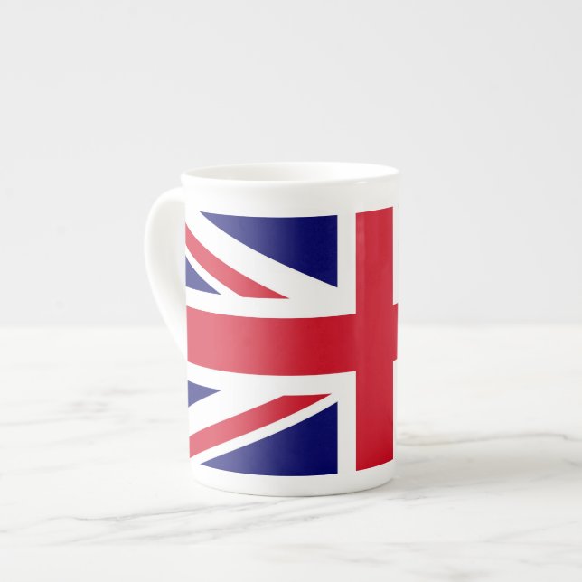 Caneca De Porcelana Bandeira Britânica (Frente Esquerda)