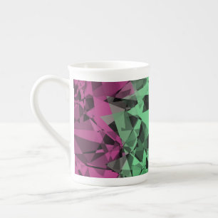 Caneca De Porcelana Bandeira do Orgulho Polissexual Groovy Eclectic Re