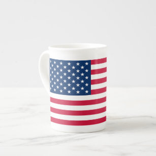 Caneca De Porcelana Bandeira dos EUA - Estados Unidos da América - Pat