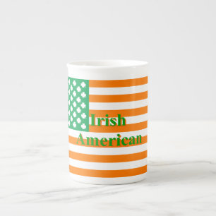 Caneca De Porcelana Bandeira irlandesa america