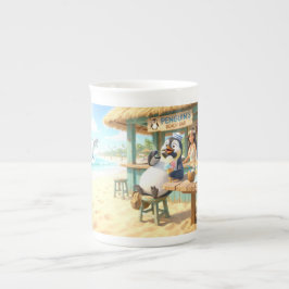 Caneca De Porcelana Bar da Praia do Pinguim