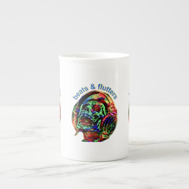 Caneca De Porcelana batimentos e flautas (Frente)