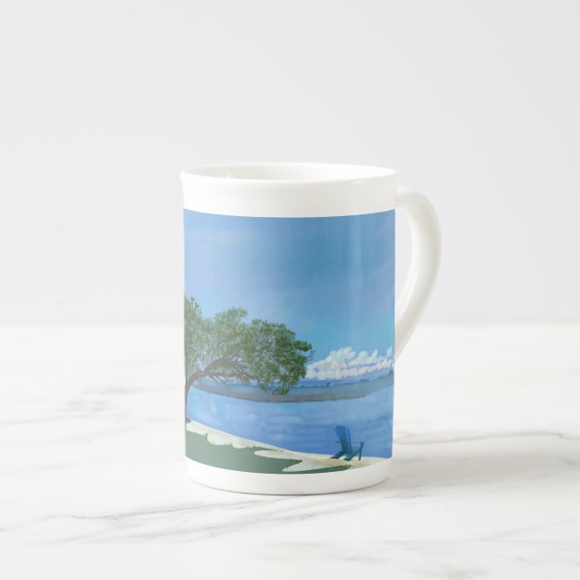 Caneca De Porcelana Beach Mug (Frente Esquerda)