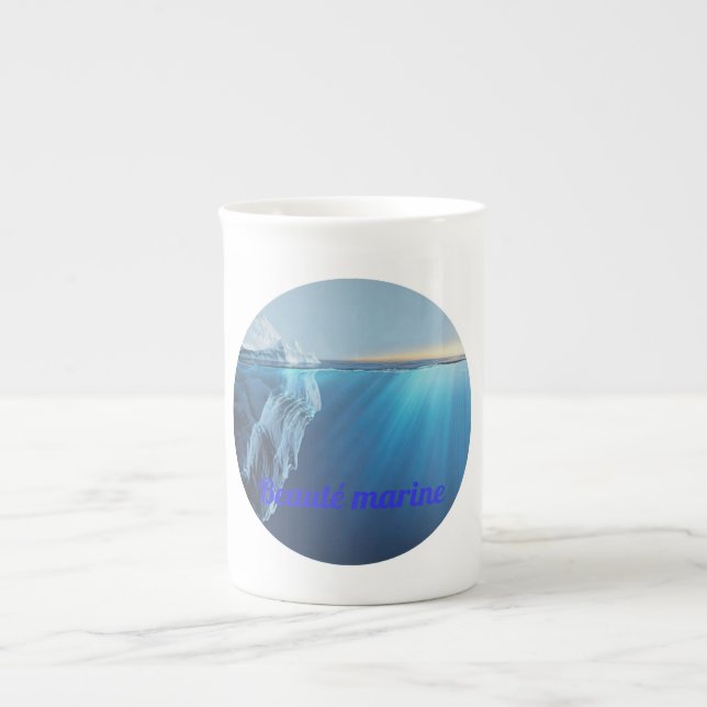 Caneca De Porcelana Beauté marine glacier- (Frente)