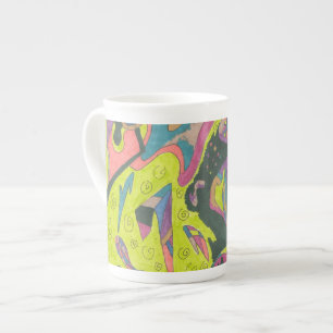 Caneca De Porcelana Behold, Abstrato original