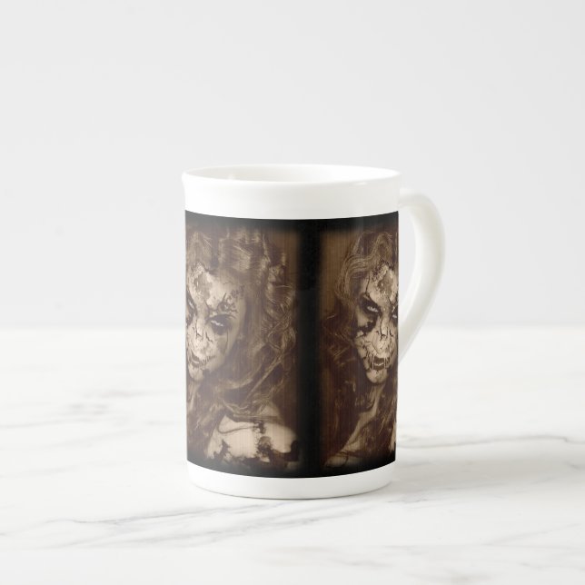 Caneca De Porcelana Bela Decadência do Queda (Frente Esquerda)