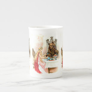 Caneca De Porcelana Beleza no rosa e no animal