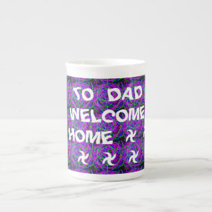 CANECA DE PORCELANA BEM-VINDO A COR DO PAI DOMÉSTICO MISTURADA
