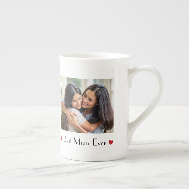Caneca De Porcelana Best Mom Ever Personalized Mug | Best Mom Gift (Direita)