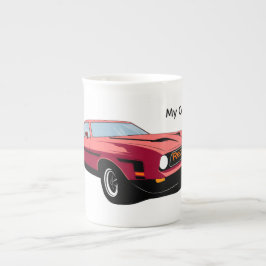 Caneca De Porcelana Big Red Car Specialty Mug – Custom Text Car Lover