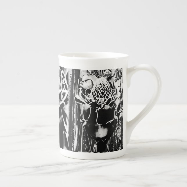 Caneca De Porcelana Black Strawberry Bone China Porcelain Mug (Direita)