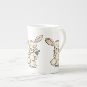 Caneca De Porcelana Blony Rabbit Mug Cup Bone China
