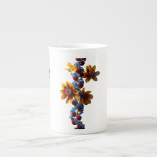 Caneca De Porcelana Blossoming Branches Bone China Mug Design