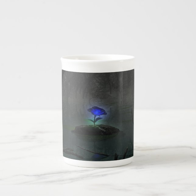 Caneca De Porcelana Blue Rosa Specialty Mug (Frente)