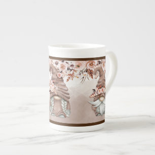 Caneca de Porcelana Boho Gnomes