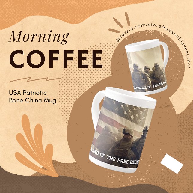 Caneca De Porcelana Bomba Patriótica China Mug (Criador carregado)