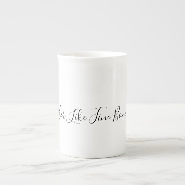 Caneca De Porcelana Bone China Mug (Frente)