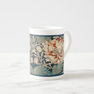 CANECA DE PORCELANA BONE CHINA MUG : WILLIAM MORRIS : HONEYSUCKLE