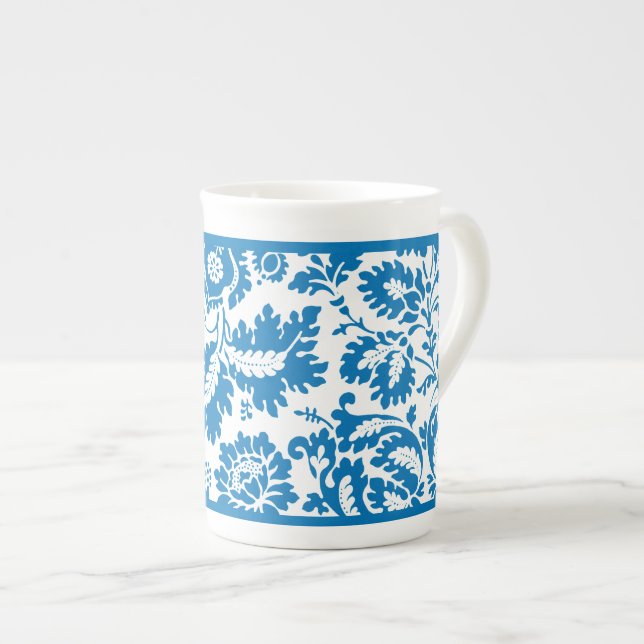 CANECA DE PORCELANA BONE CHINA MUG : WILLIAM MORRIS : PADRÃO VENETIANO (Frente Esquerda)