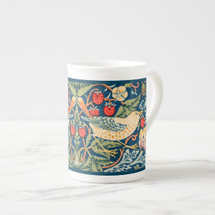 CANECA DE PORCELANA BONE CHINA MUG : WILLIAM MORRIS STRAWBERRY THIEVES