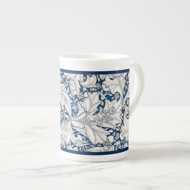 CANECA DE PORCELANA BONE CHINA MUG : WILLIAM MORRIS : WALLFLOWER (Frente Esquerda)