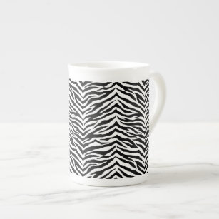 Caneca De Porcelana Bone China Mug Zebra Imprime Osso China Mug