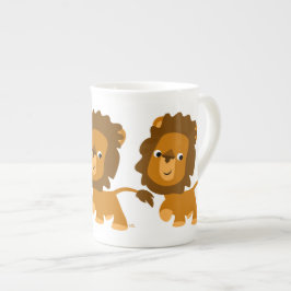 Caneca De Porcelana Bone China Tumg de Lion Bone