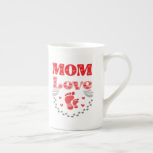 Caneca De Porcelana Bonita Mãe Amor