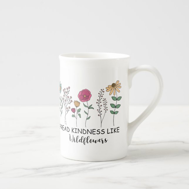 Caneca De Porcelana bonitinha inspiradora arte das palavras (Direita)