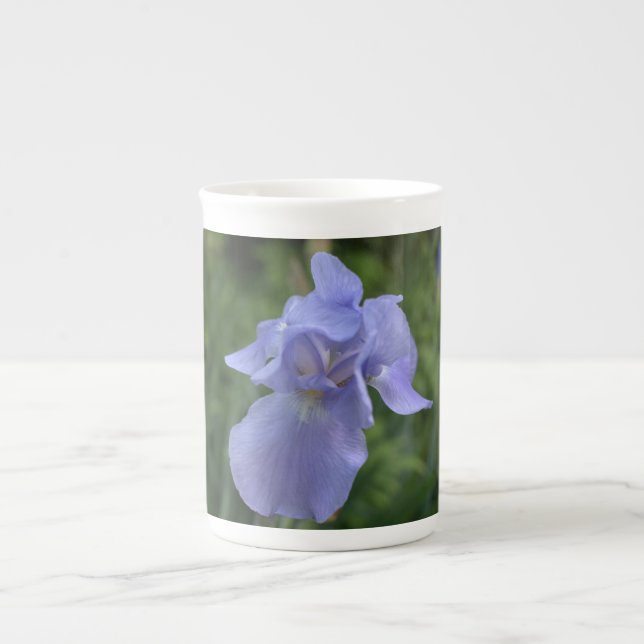 Caneca De Porcelana Bonito Blue Iris Bone China Mug (Frente)