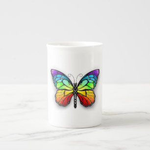 Caneca De Porcelana Borboleta-arco-íris Monarca