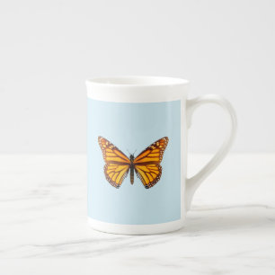 Caneca De Porcelana Borboleta Monarca