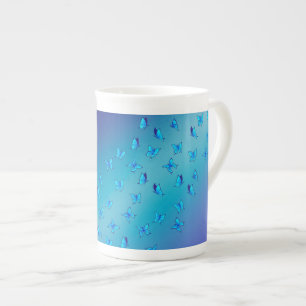Caneca De Porcelana Borboletas Encantadas