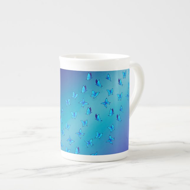 Caneca De Porcelana Borboletas Encantadas (Frente Esquerda)