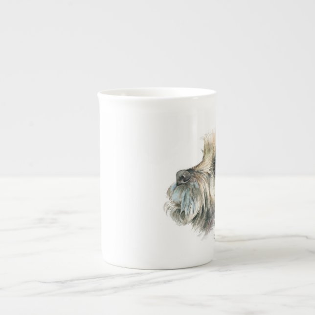 Caneca De Porcelana Borda Terrier Mug - "Biscuit......" (Frente)