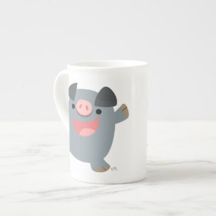 Caneca De Porcelana Bouncy Pig Bone China Tumg